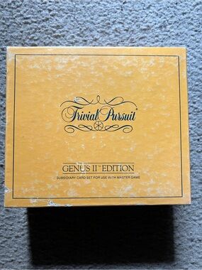 Trivial Pursuit Genus II Edition - Yellow Game Box